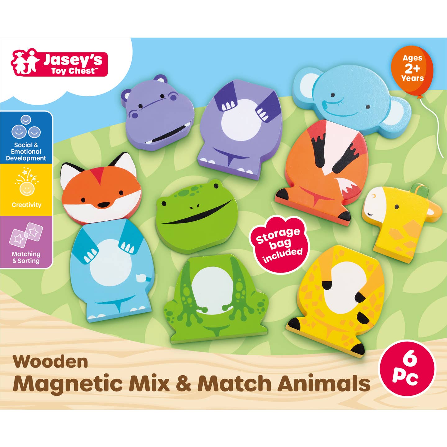 Wooden Magnetic Mix & Match Animals