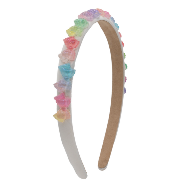 Crystallized Satin Bow Headband