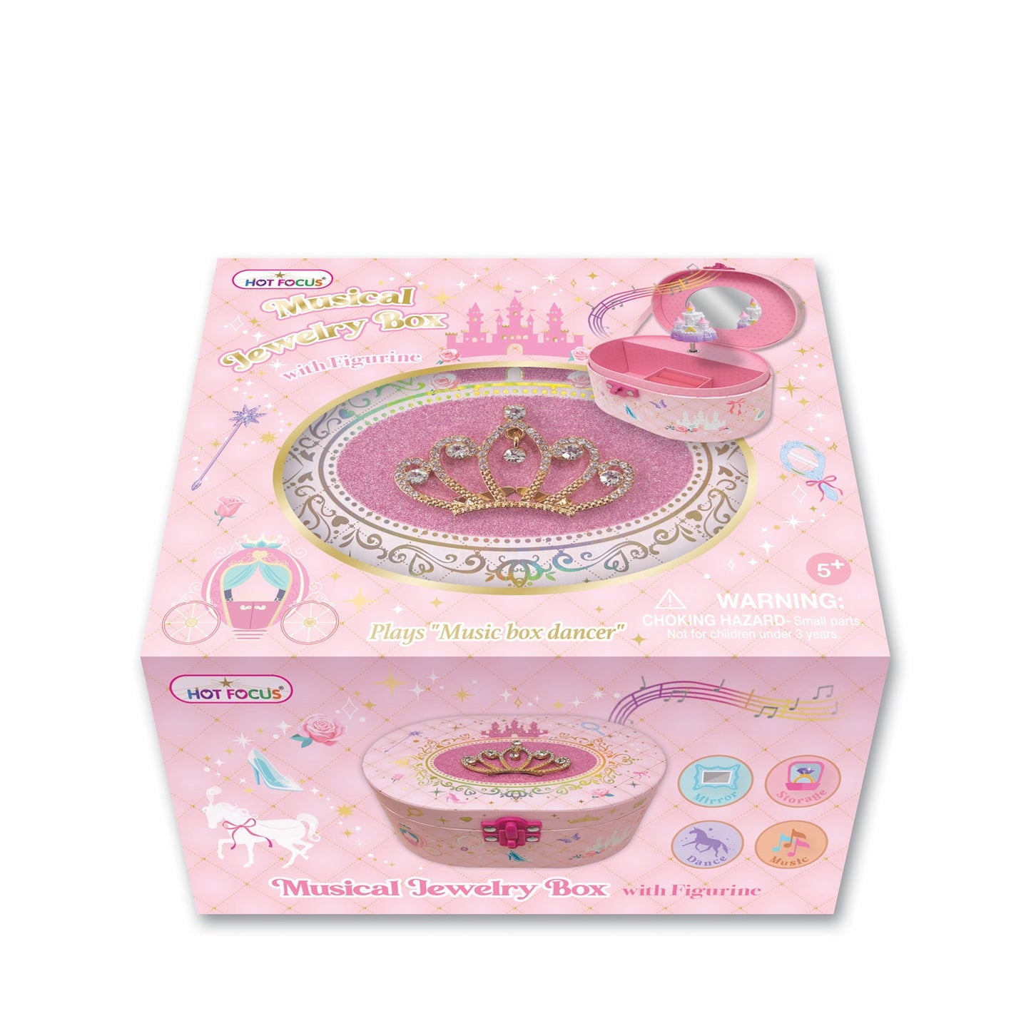 Musical Jewelry Box W/ Figurine - Princess