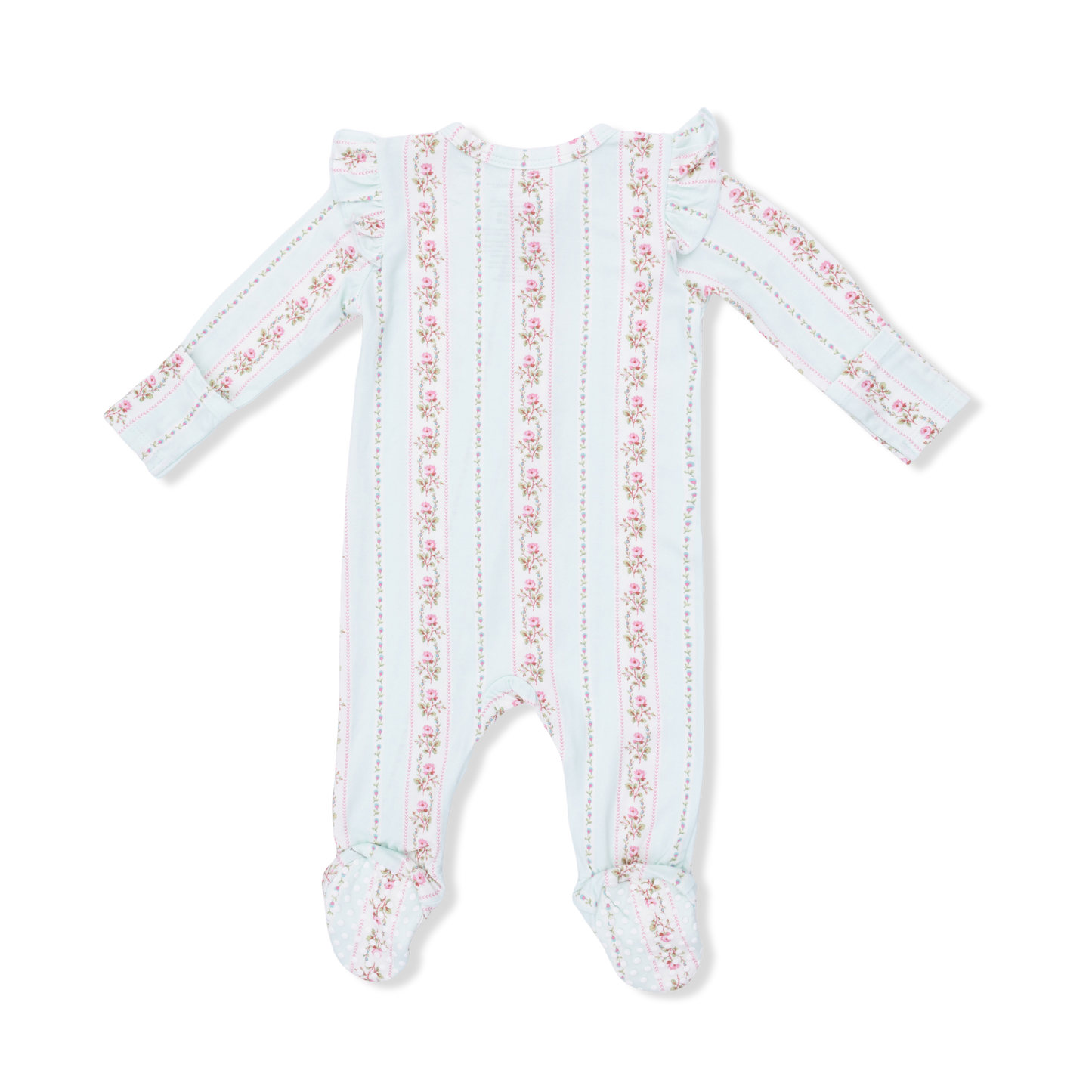 Antoinette Stripe Zip Footie