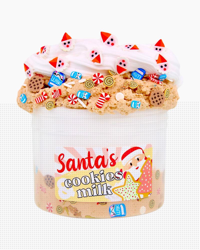 Santa's Cookies & Milk Slime