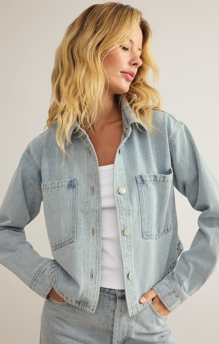 All Day Crop Denim Jacket