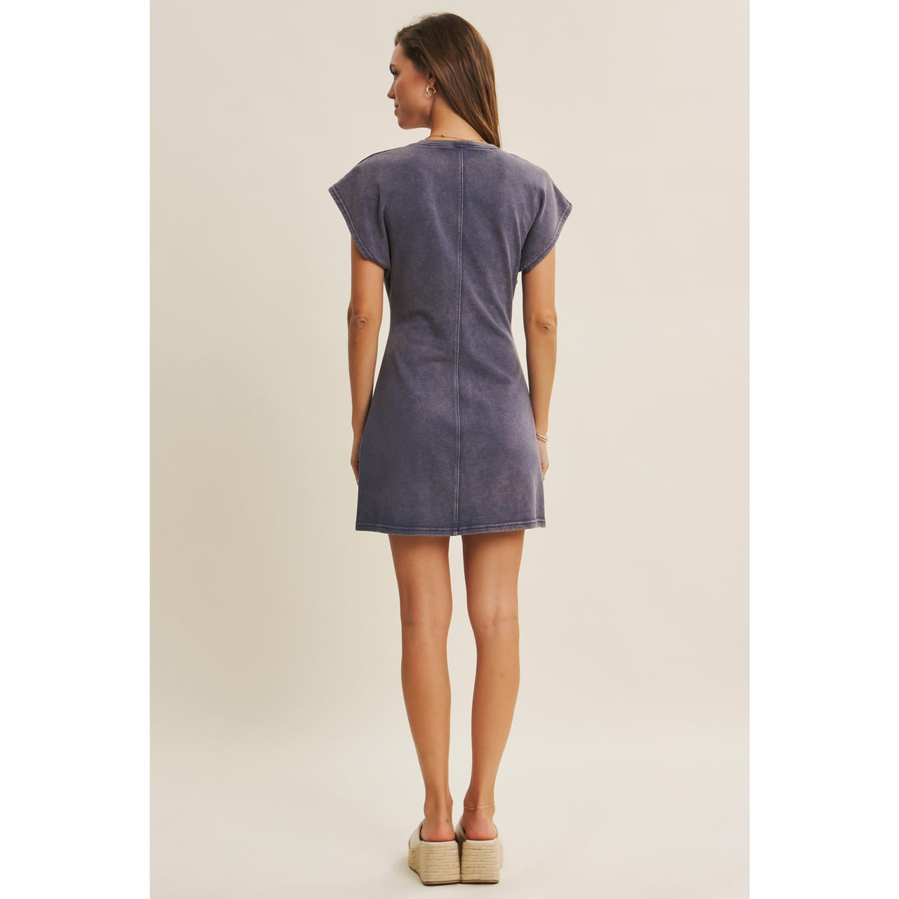Mineral Wash Twist Dress