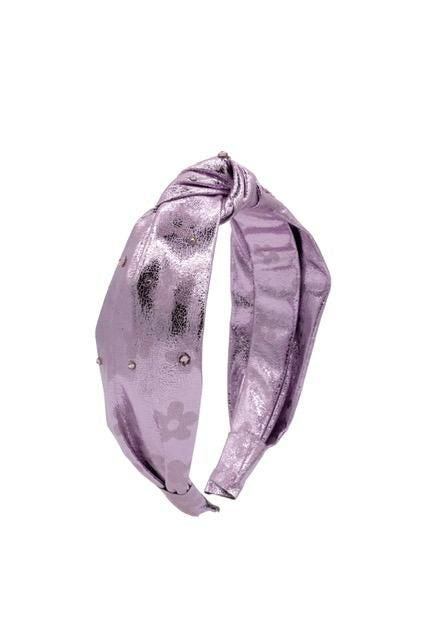 Lilac Metallic Flower Headband
