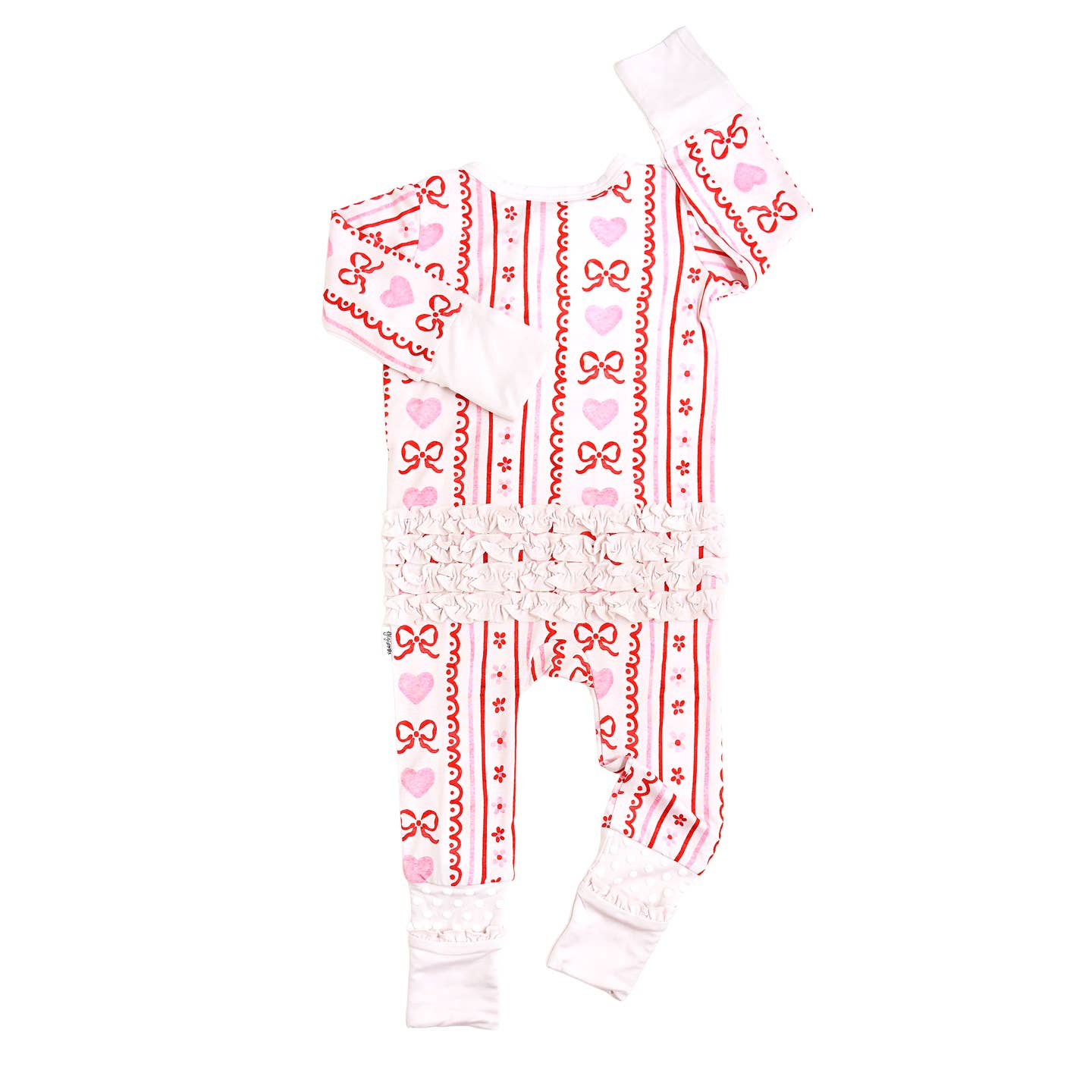 Hallie Ruffle Zip Footie