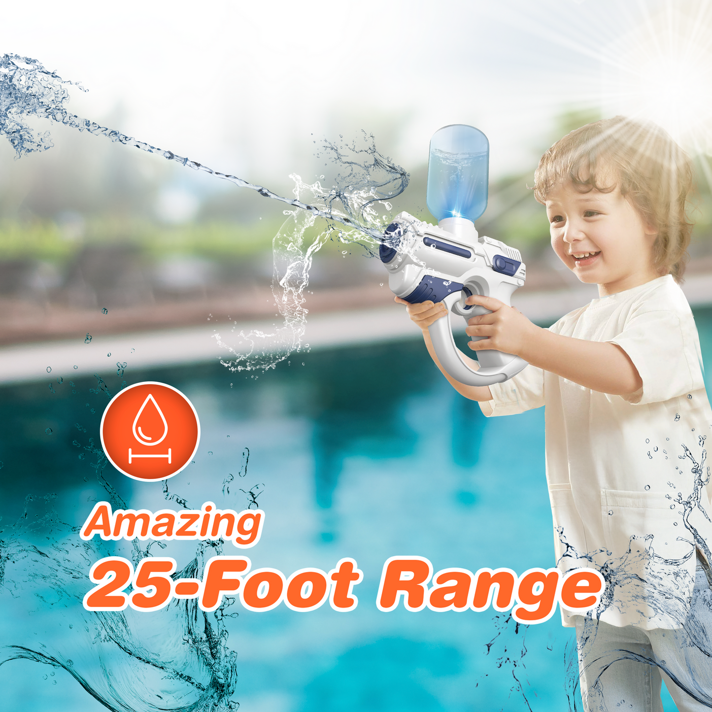 2pc Light-Up Electric Water Blaster
