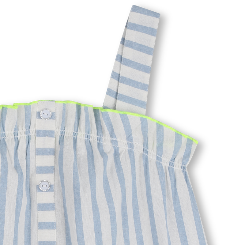 Striped Top With Ruffle