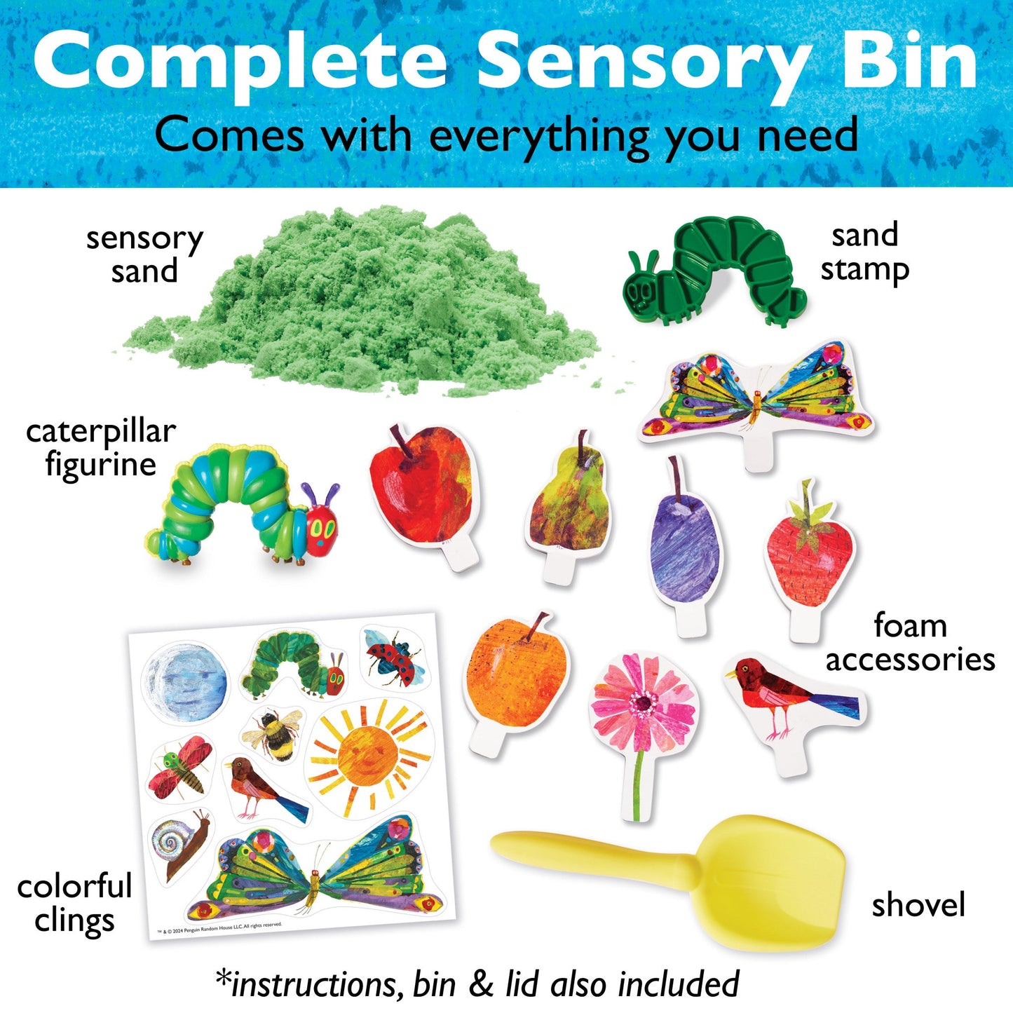 Sensory Bin - The Very Hungry Caterpillar