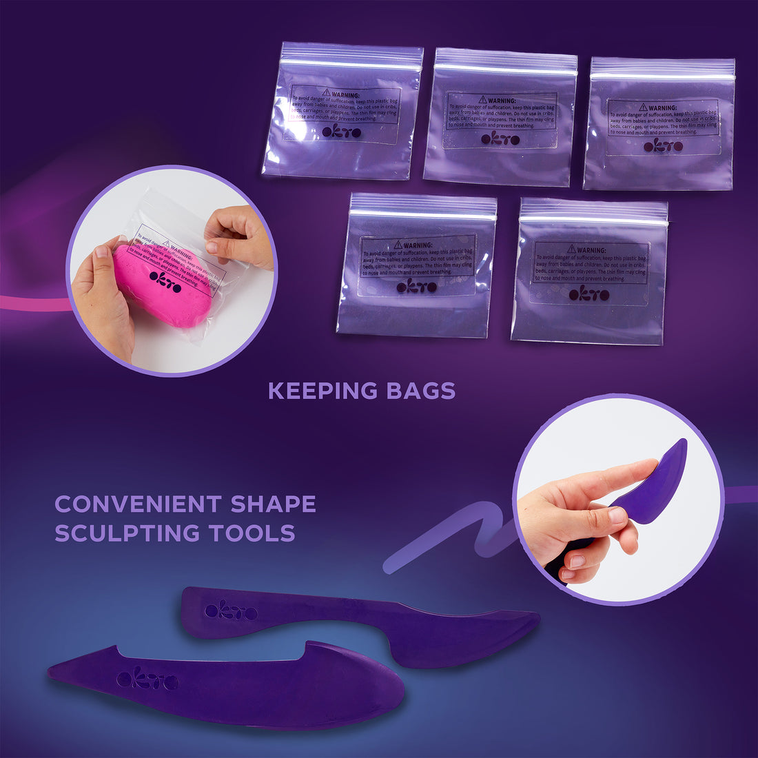 OKTO 18 Color Air Clay Set