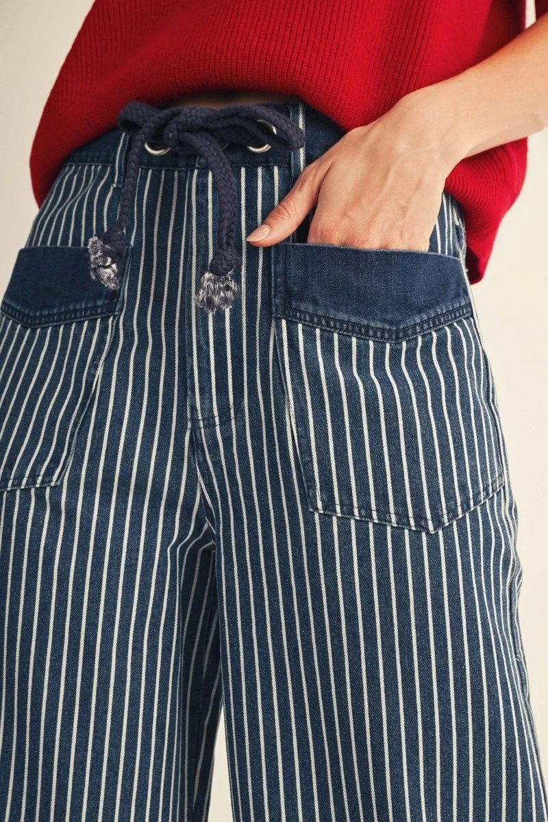 Denim Drawstring Pant