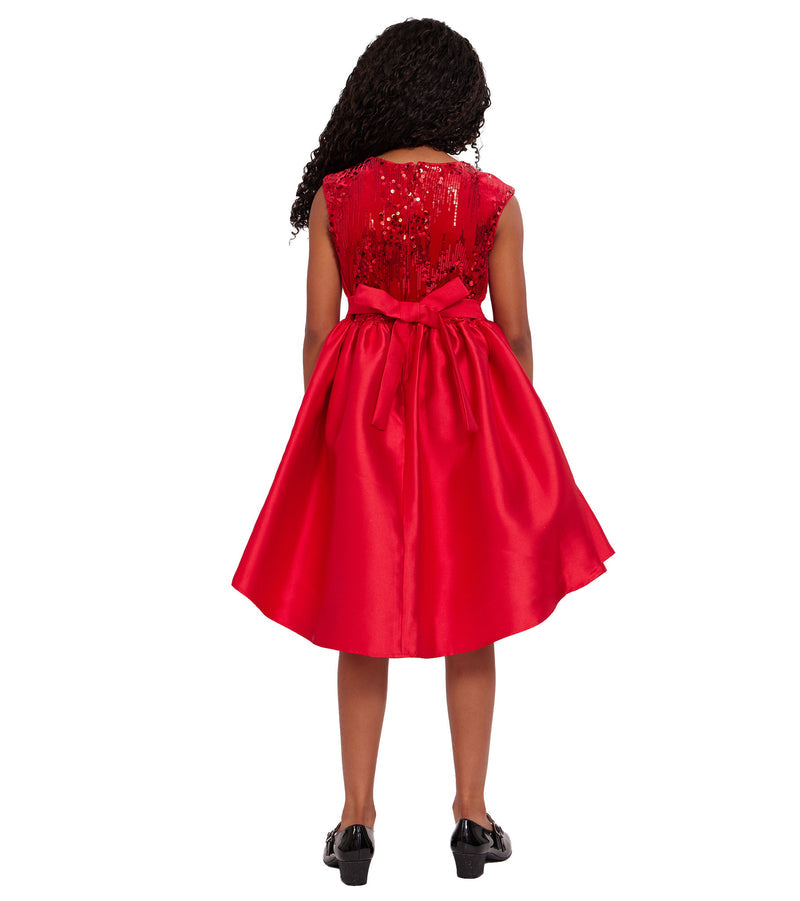 Mary Sequin High Low Dress