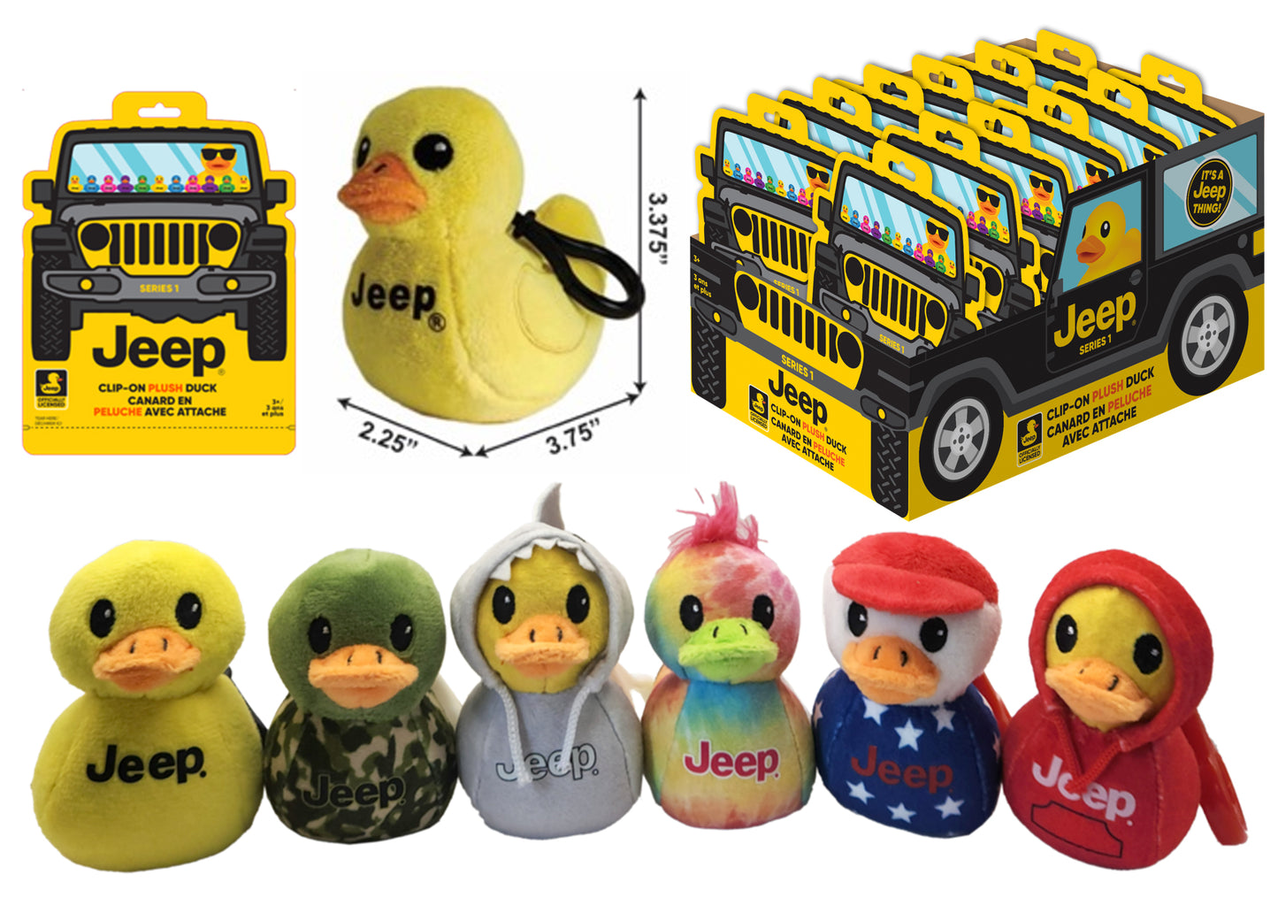 Jeep® Duck Clip-On Plush Blind Bag