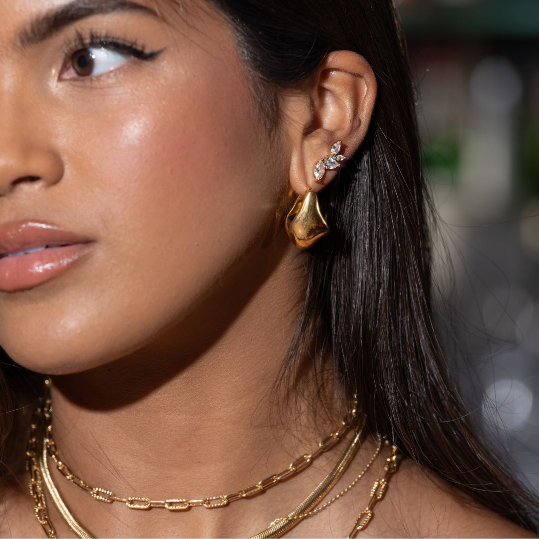 Gold Carson Hoop Earring