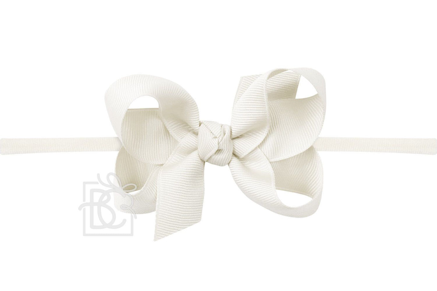 Antique White 3.5" Headband Bow