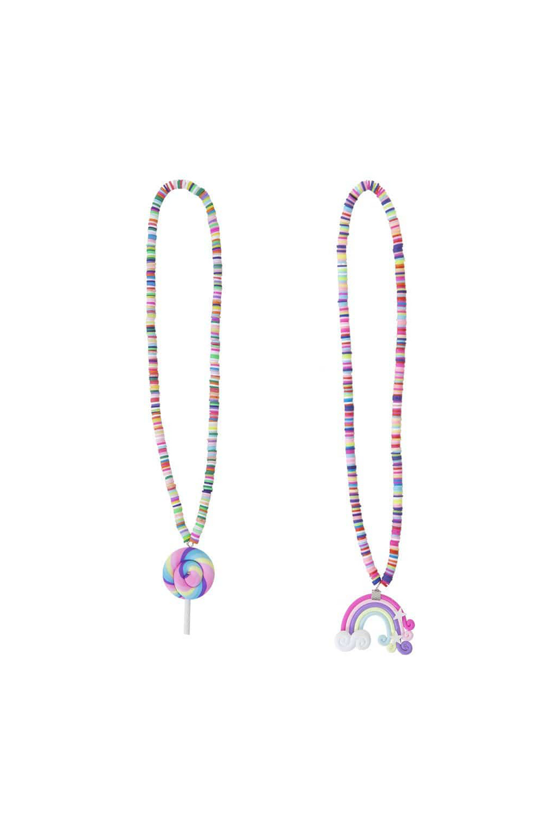 2pc Rainbow Lolly Necklace