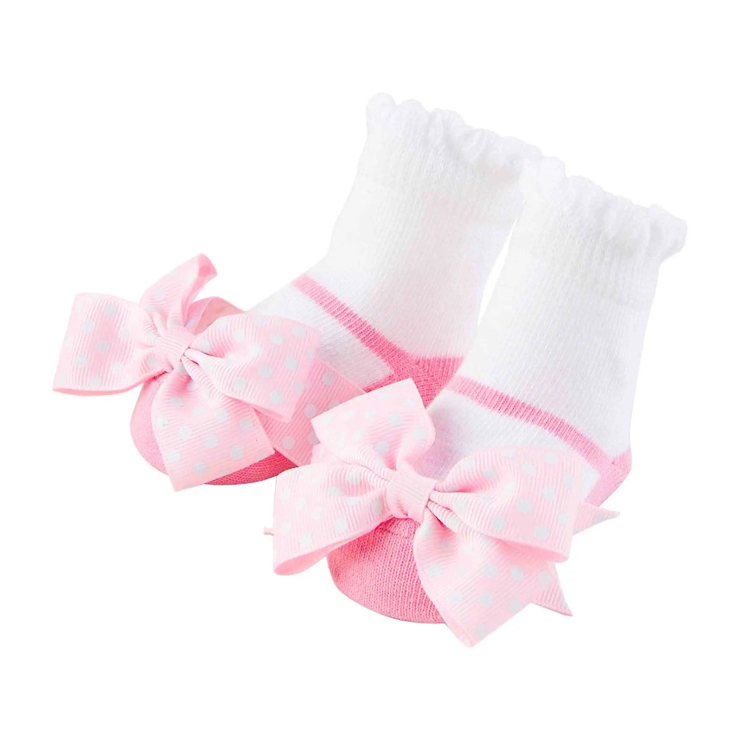 Pink Bow Baby Socks