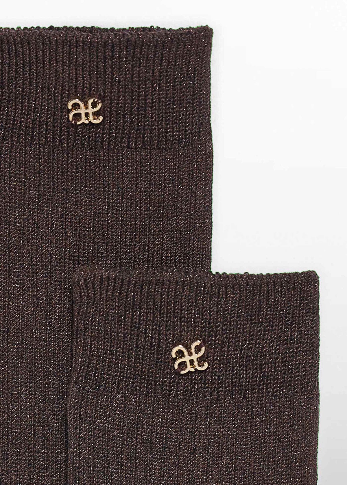 Dark Chocolate Long Ribbed Socks
