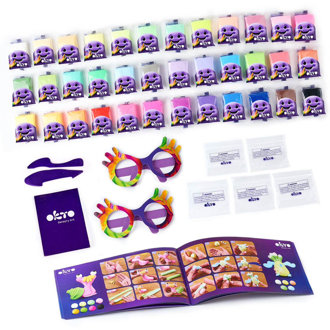 OKTO 36 Color Air Dry Clay Set