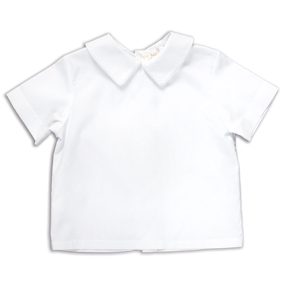 White Pointed Collar Boy Shirt
