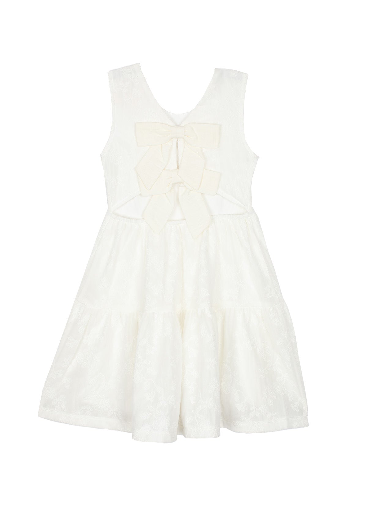 Cotton Cloud Bow Dress