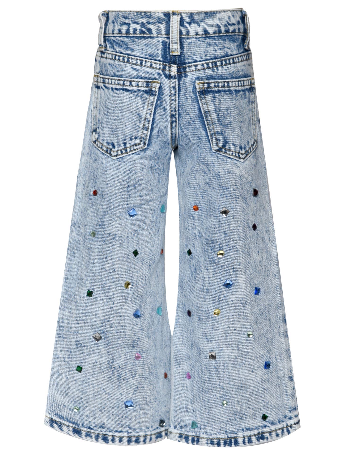 Denim Pants W/ Rhinestones