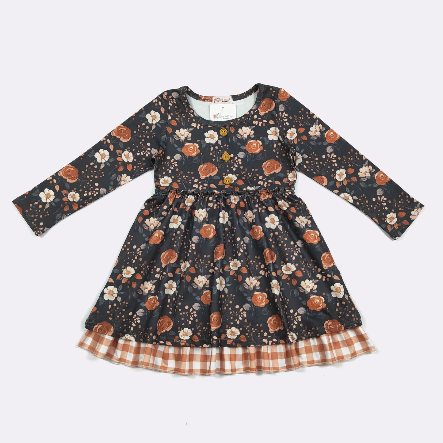 Rusty Midnight Floral Dress