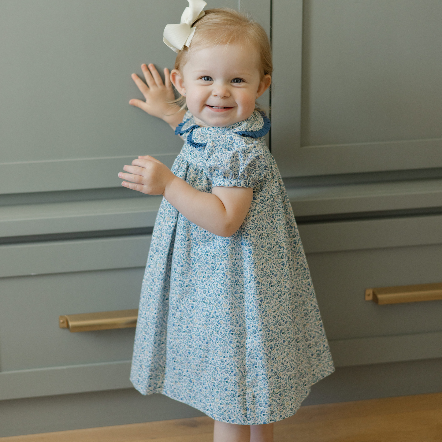 Posh Posies W/ Cornflower Float Dress