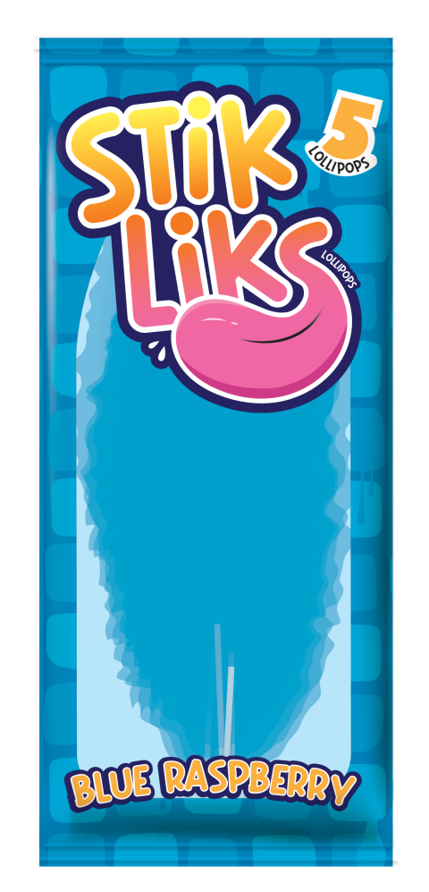 Stik Liks Lollipops - Blue Raspberry