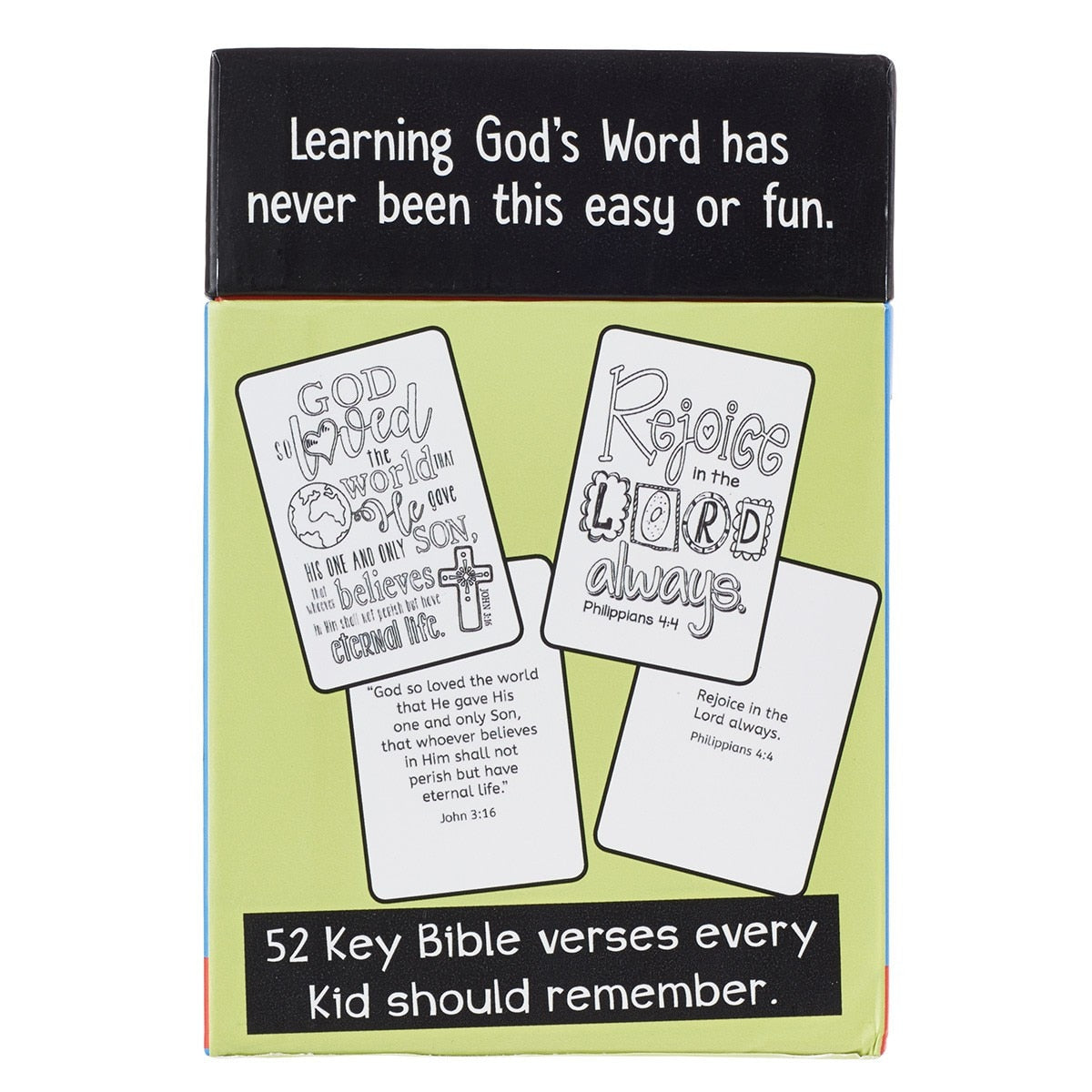 Coloring Bible Verse Memory Cards