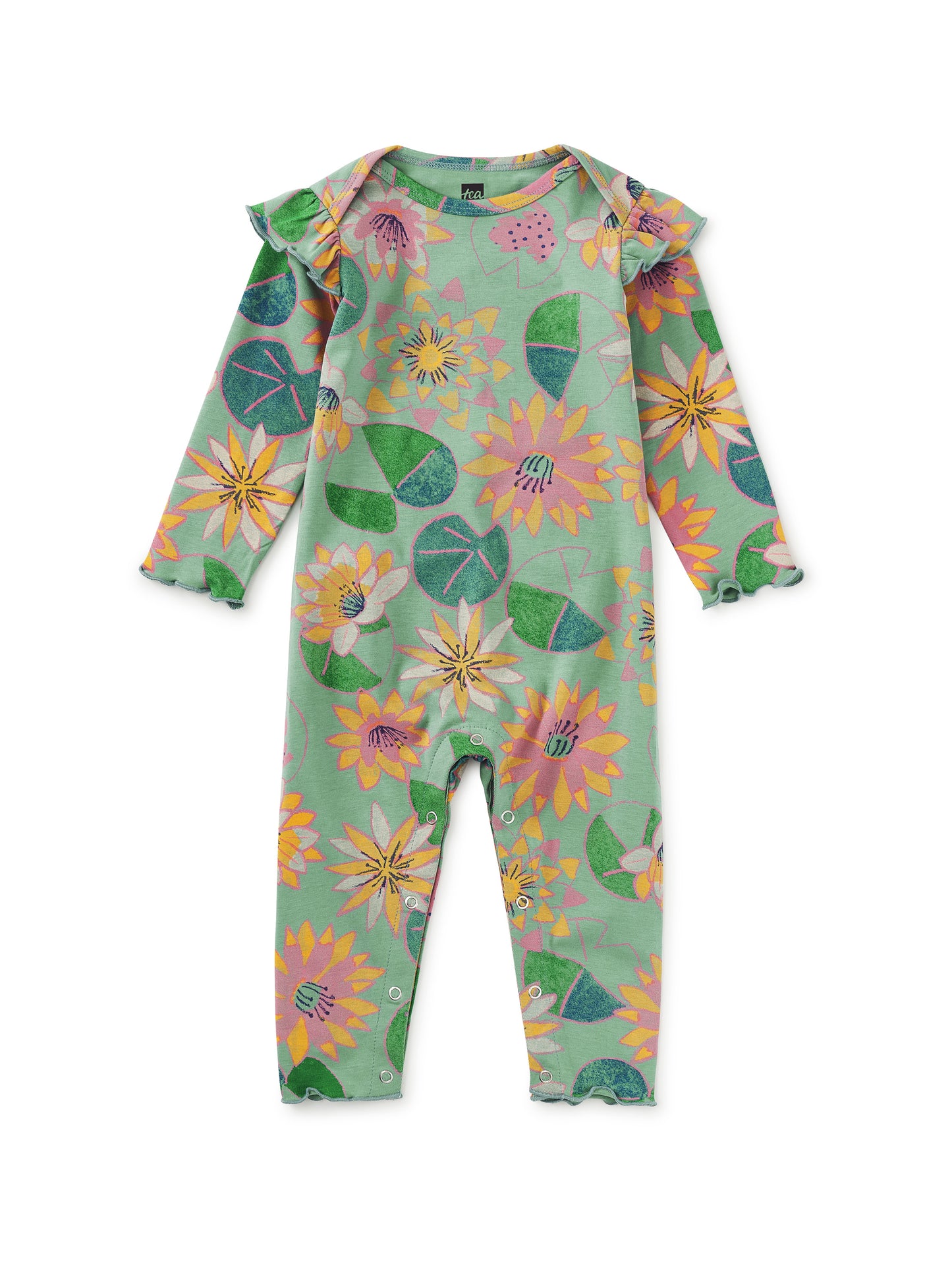 Chalk Water Lillies Romper