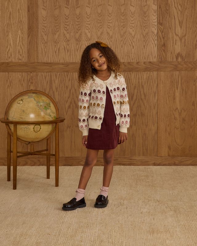 Floral Jacquard Cardigan