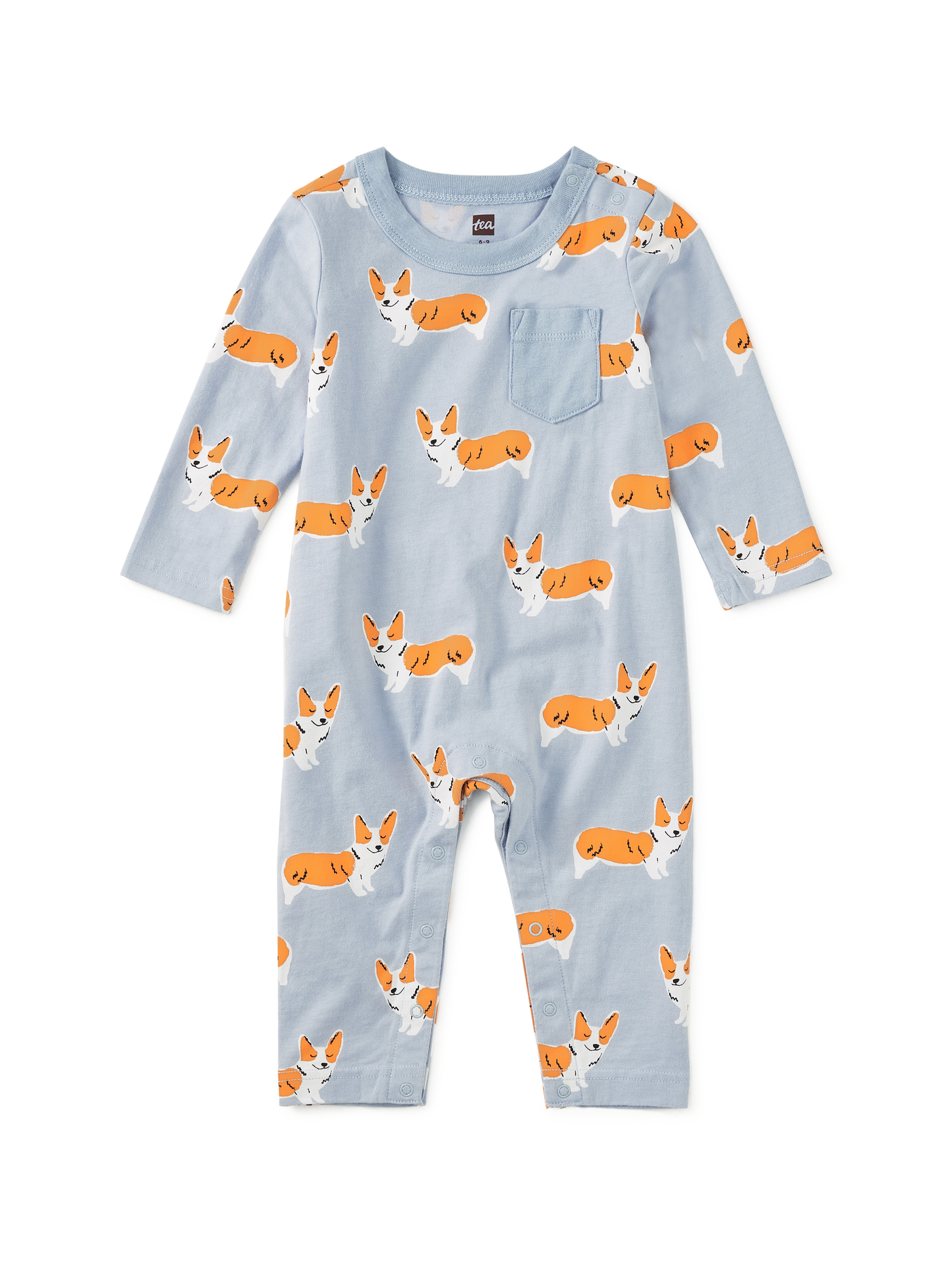 Cutie Corgis Pocket Romper