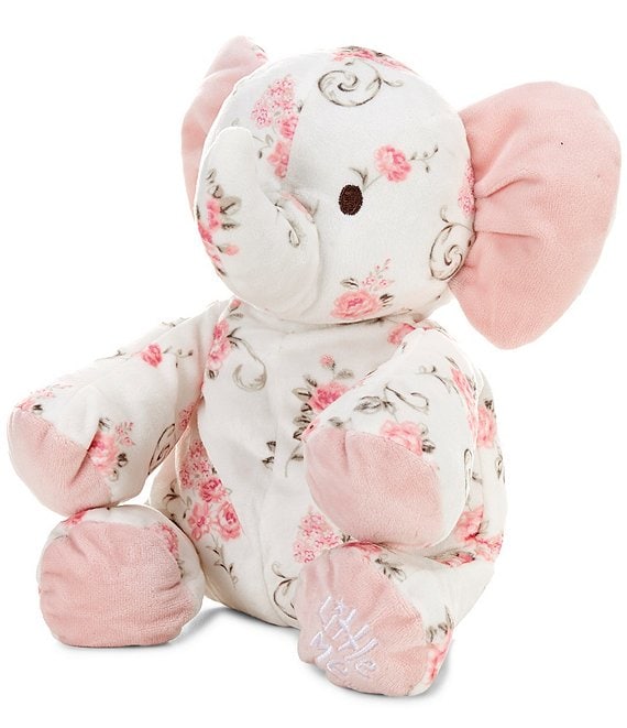 Floral Print Elephant Plush