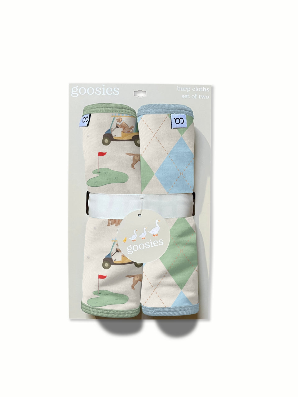Barks & Birdies (Golf Dogs) Burp Cloths