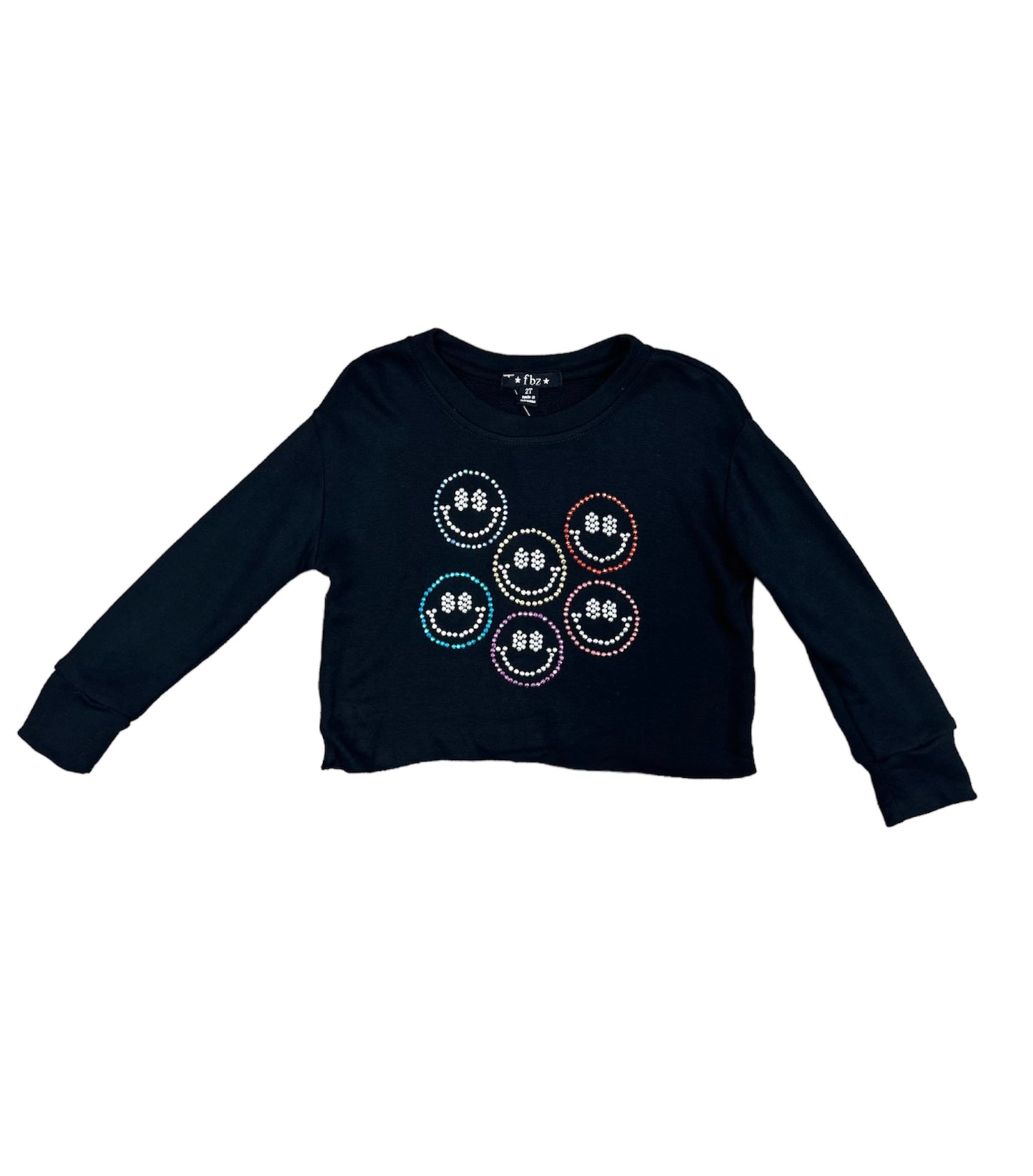 Black Smiley Long Sleeve Shirt