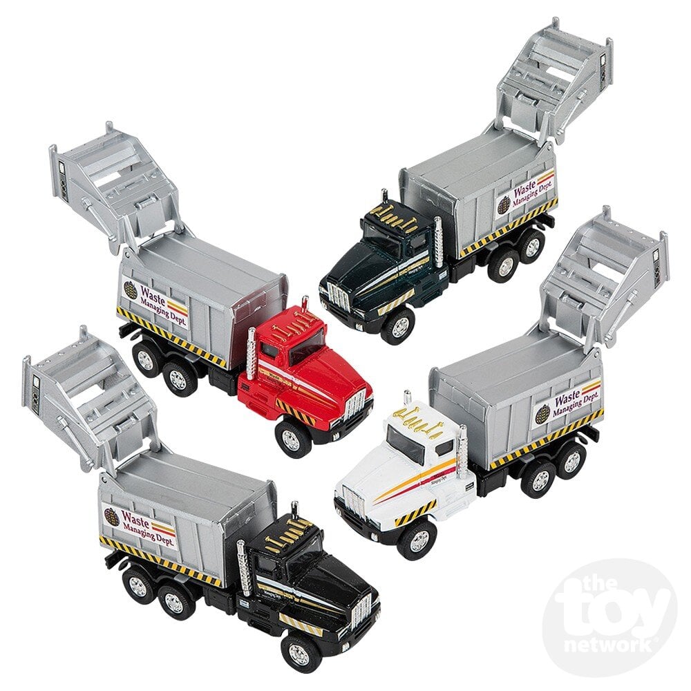 Die-Cast Pull Back Garbage Truck