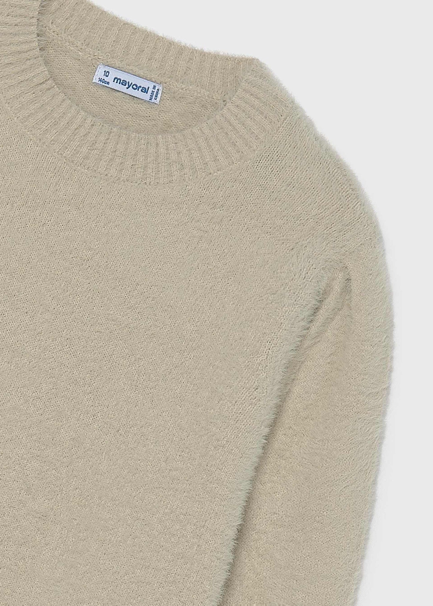 Stone Fuzzy Effect Sweater