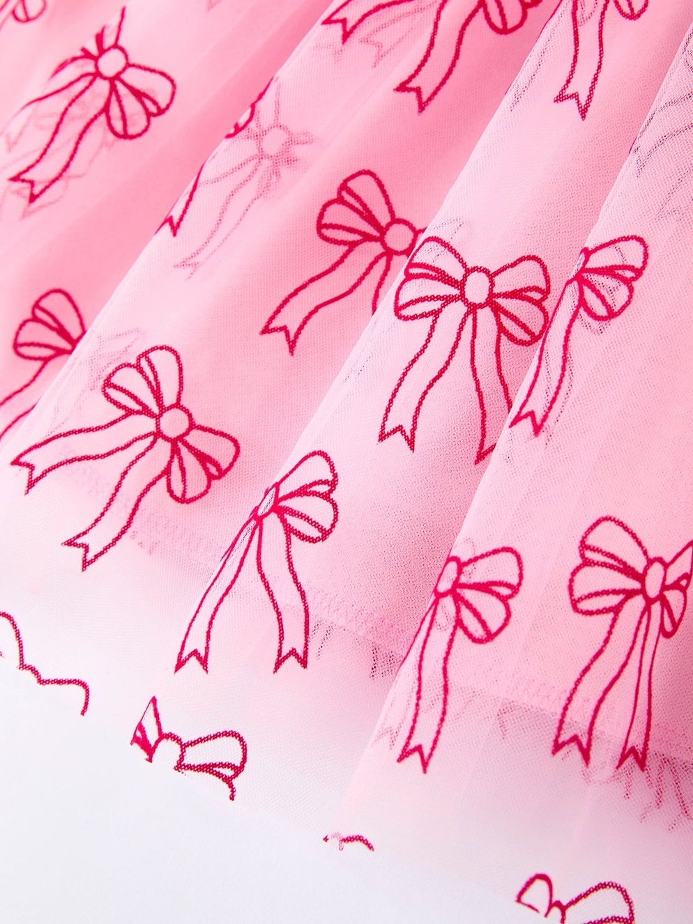 Pink Tulle Bow Dress