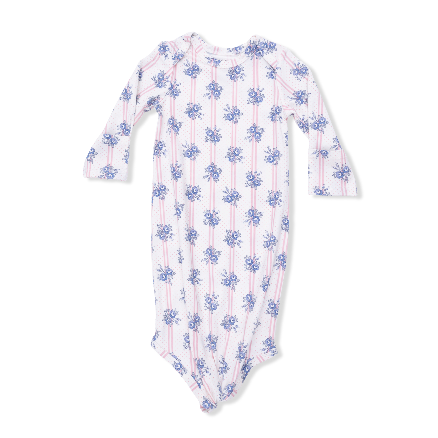 Stripe Dot Roses Gown & Headband