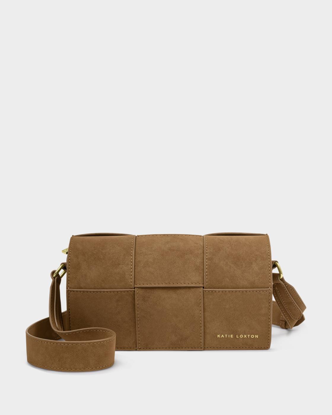 Taya Suedette Crossbody Bag - Caramel