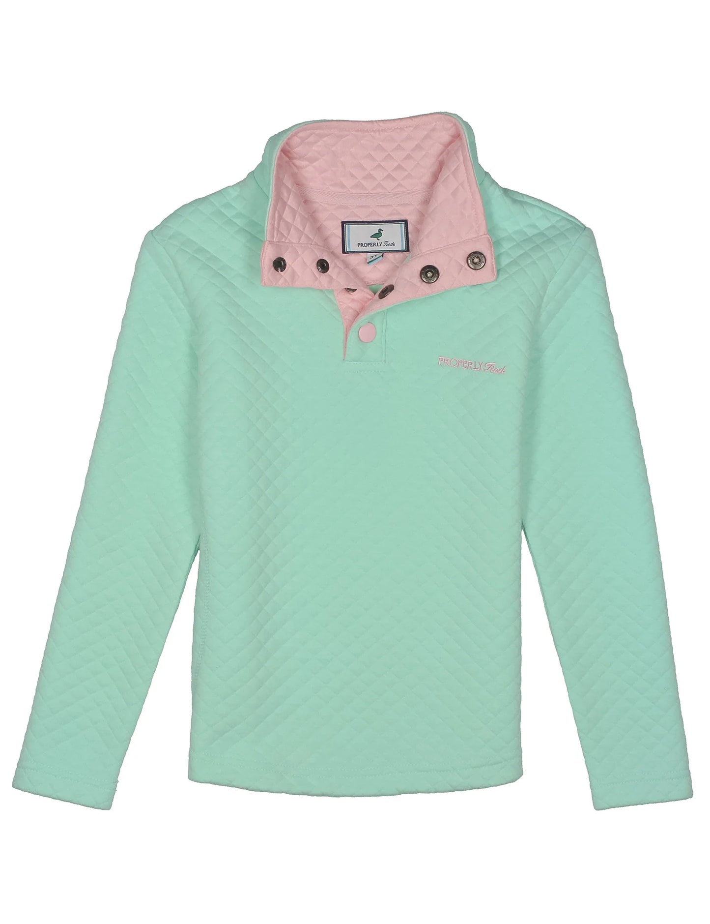 Girls Social Pullover Seafoam