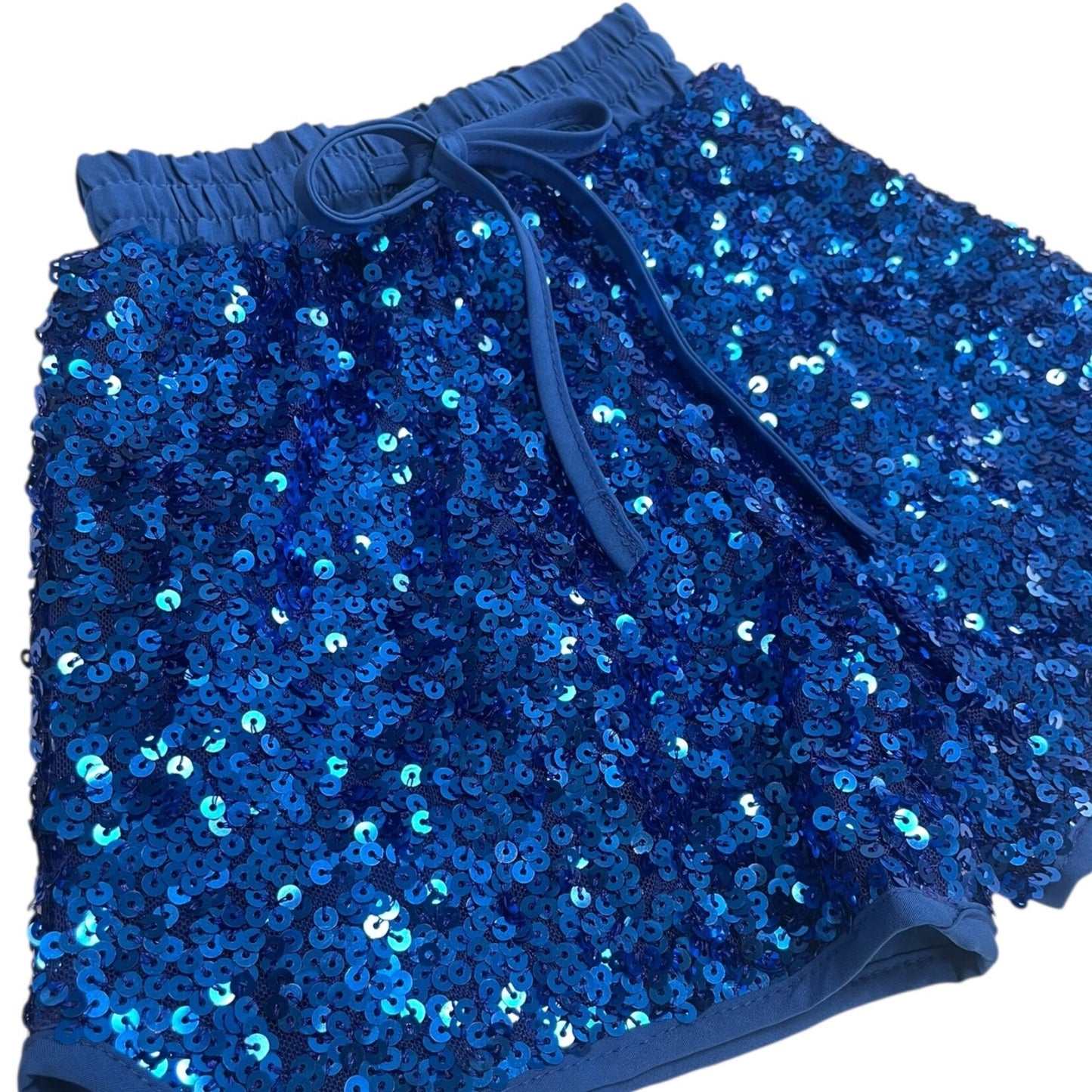 Blue Sequin Short