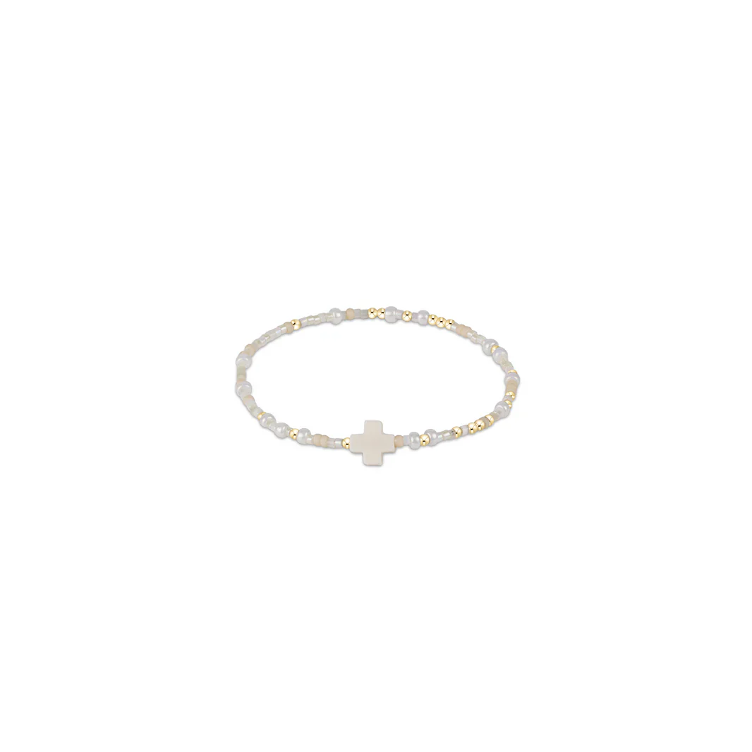 egirl Hope Unwritten Signature Cross Bracelet - Oh Snow You Didn't