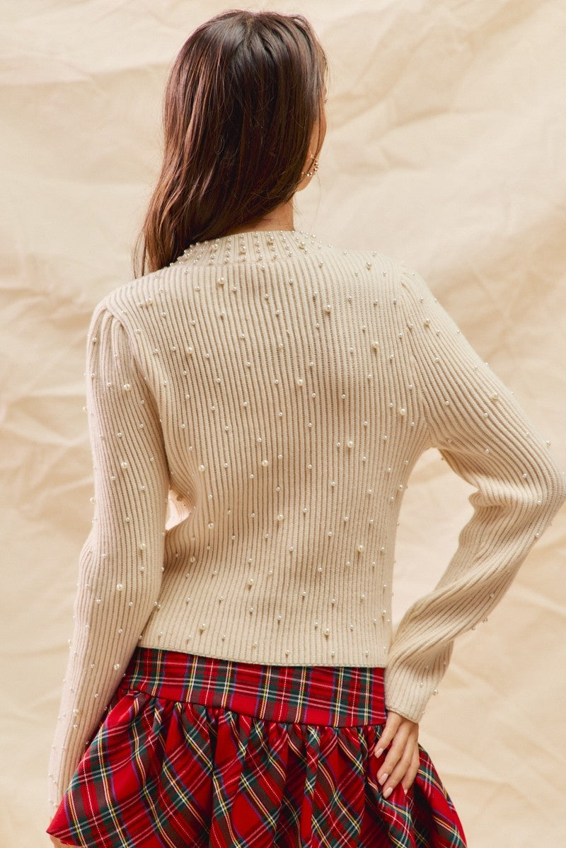 Pearl Embellished Sweater