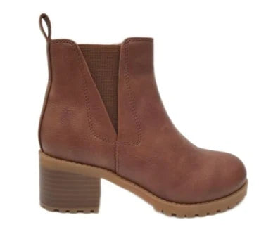 Brown Petall Chelsea Boots