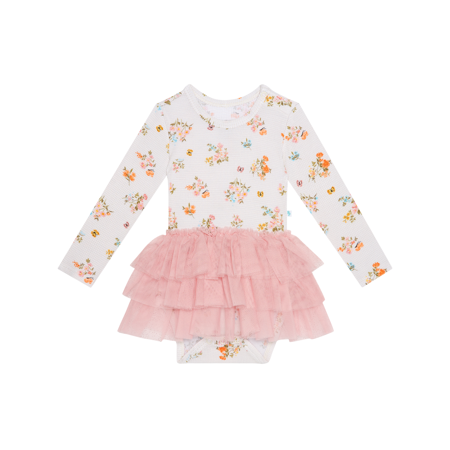 Clemence LS Tulle Skirt Bodysuit
