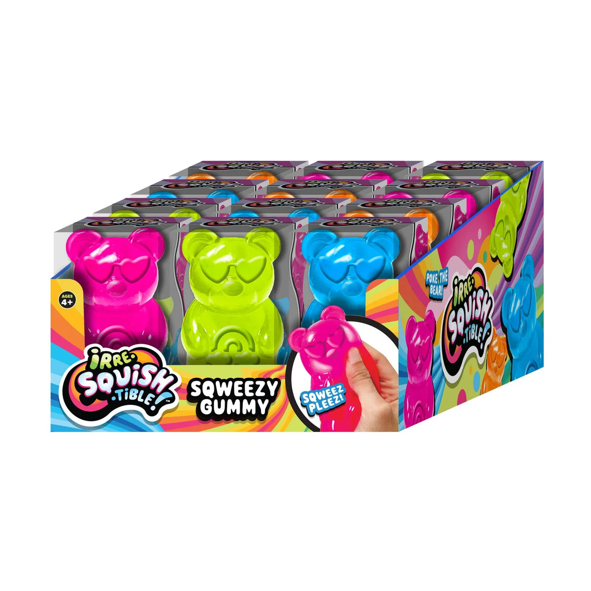 4" Sqweezy Gummy Yum - Assorted