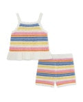 Fun Striped Pointelle Knit Set