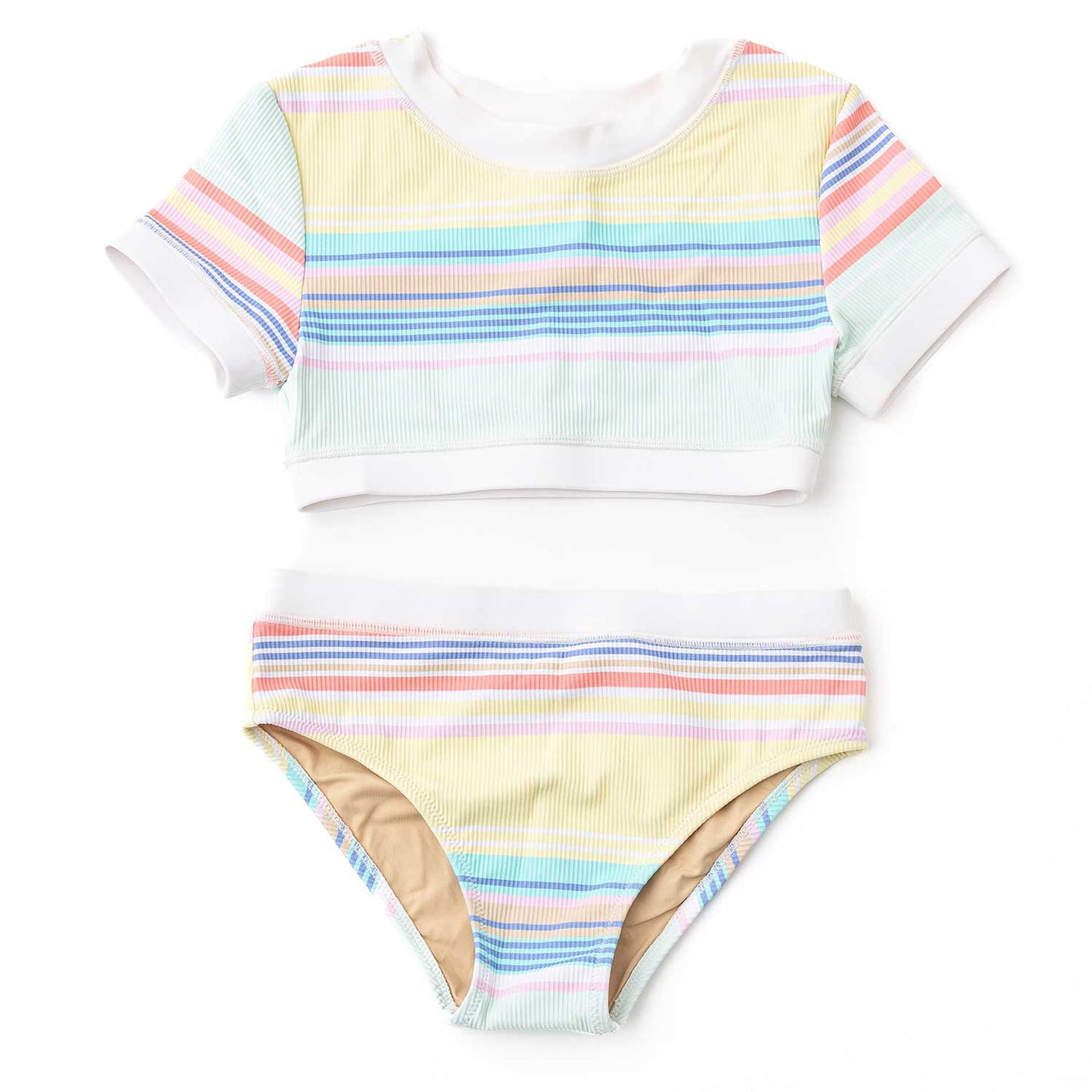 Surfer Stripe Short Sleeve Bikini