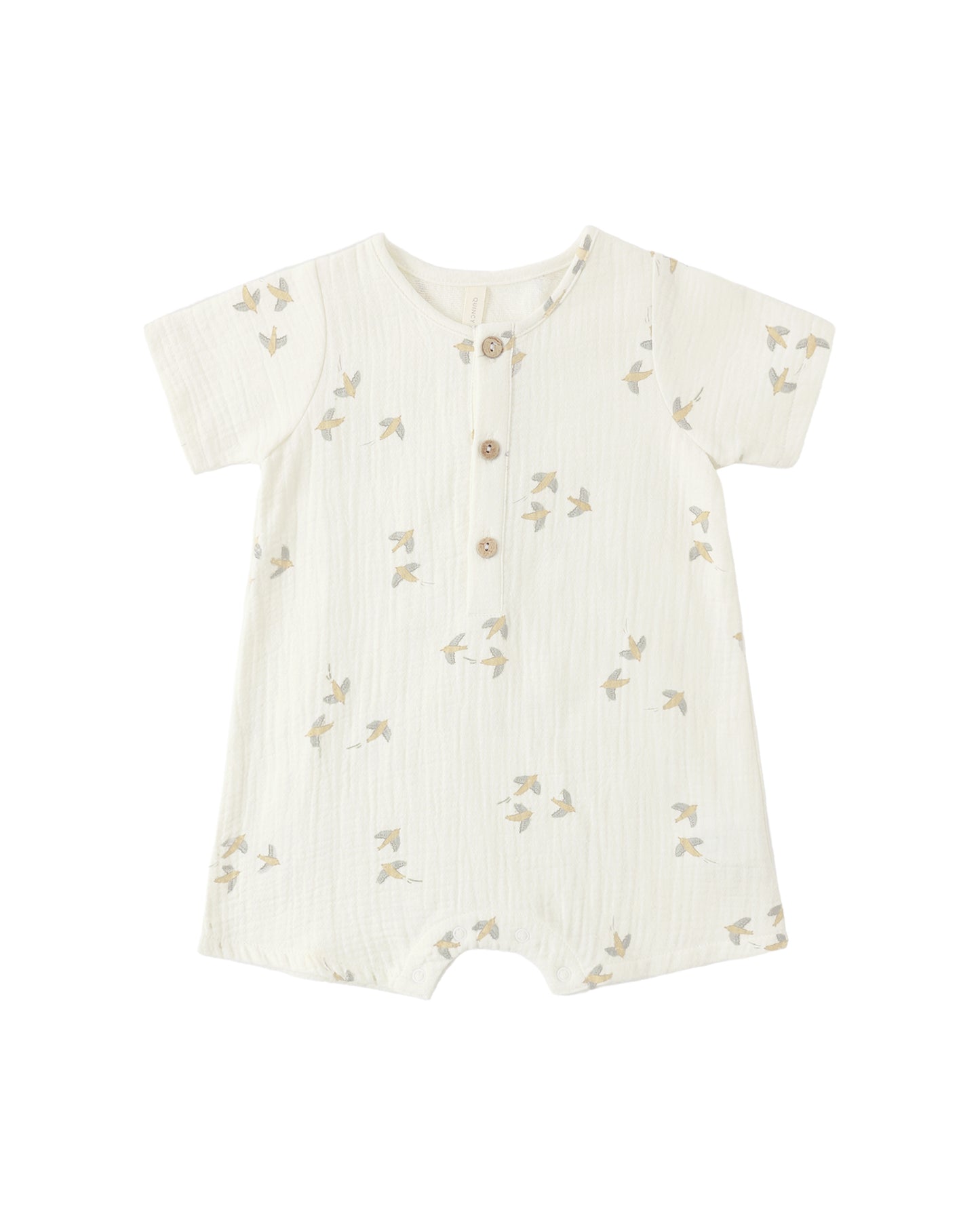 Birds Woven Romper